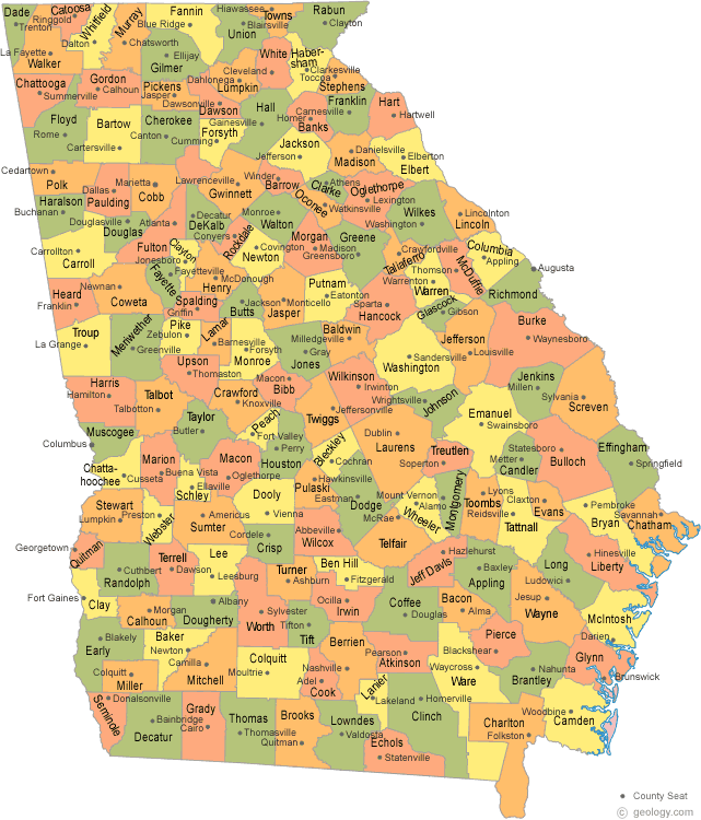 Georgia jurisdiction map
