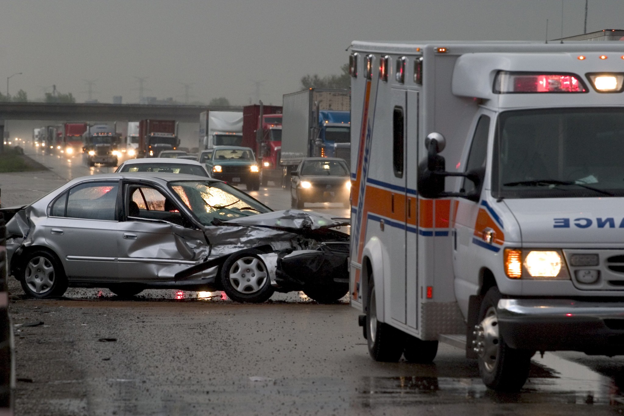 car accident on highway