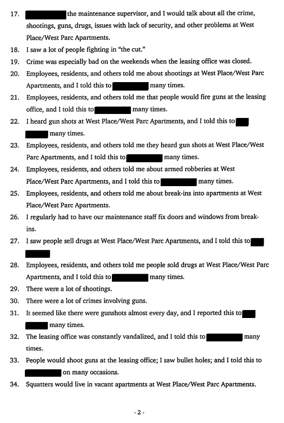 Property Manager's Statement 2
