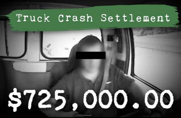in car security footage of truck driver