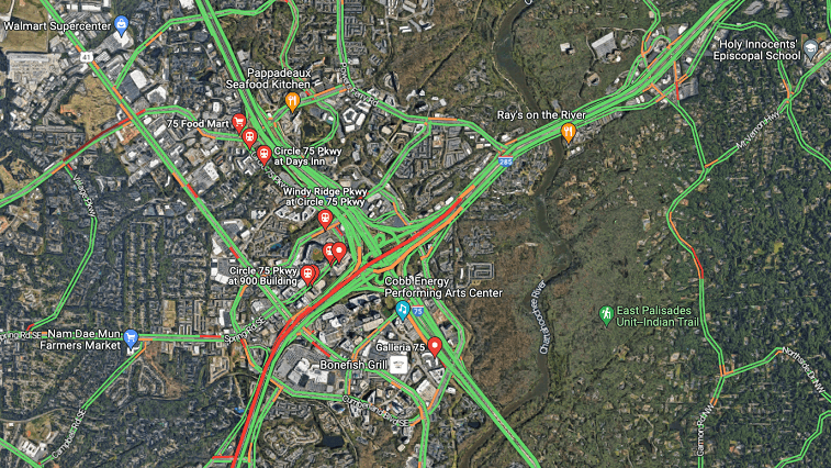 busiest road in atlanta cobb cloverleaf