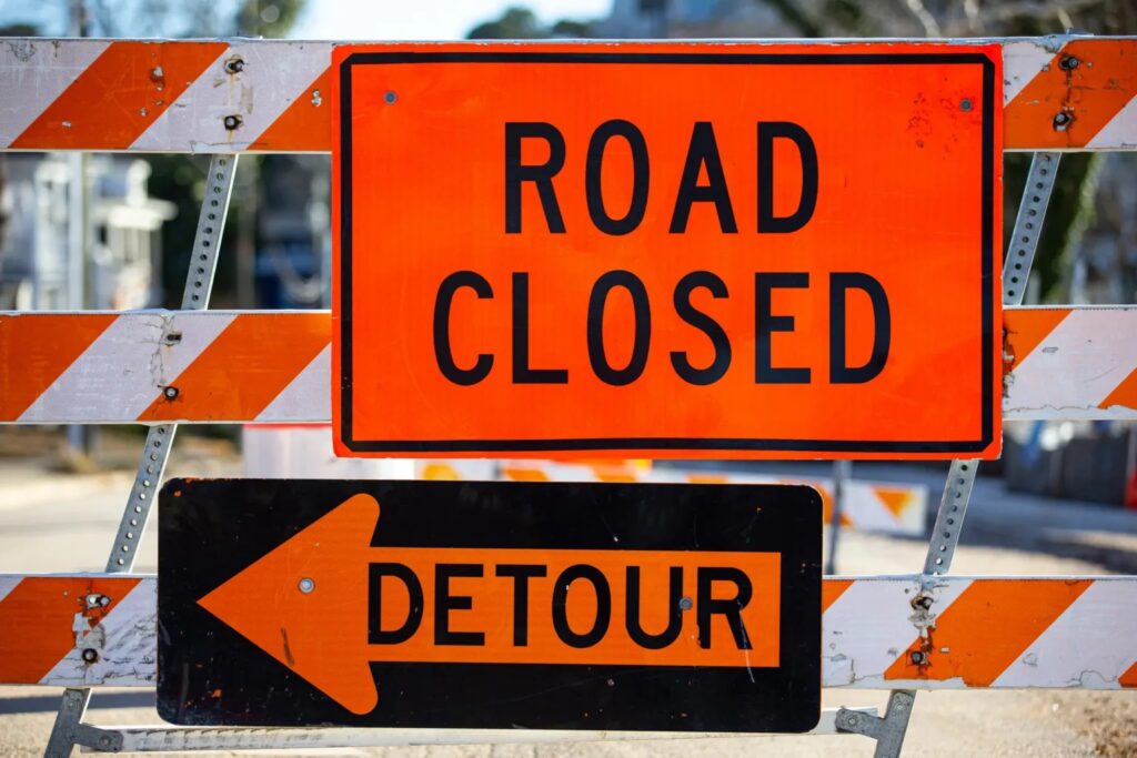 Major road projects contributing to traffic accidents